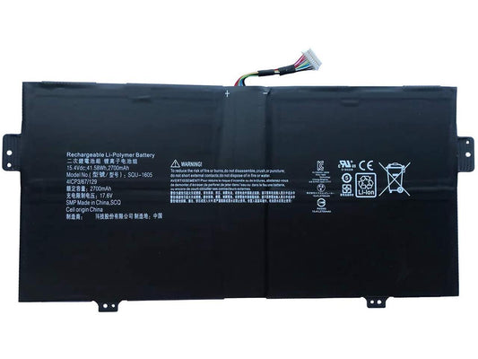 41.58WH SQU-1605 ACER SPIN 7 SP714-51 SF713-51 SWIFT 7 S7-371 SF713 REPLACEMENT LAPTOP BATTERY