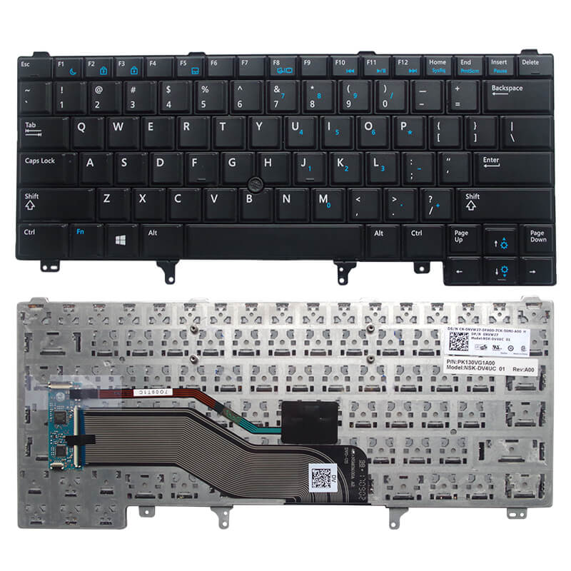 Dell Latitude E6420 SG-57820-2GA E6320 US Layout Laptop Keyboard with Pointer