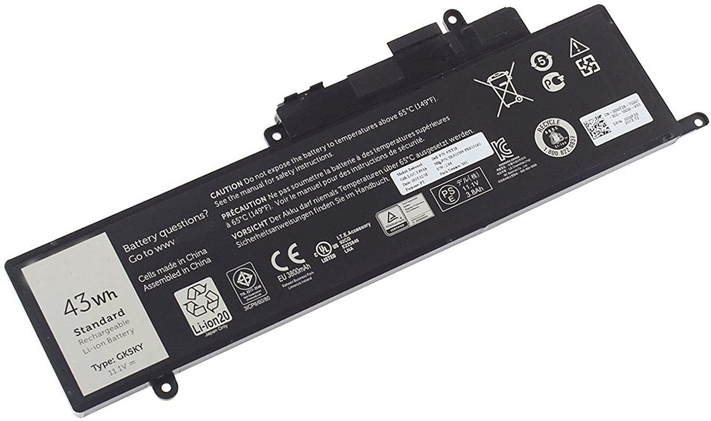 REPLACEMENT 11.1V 43WH GK5KY 04K8YH DELL INSPIRON 13 7000 7347 7348 11 3147 SERIES REPLACEMENT LAPTOP BATTERY
