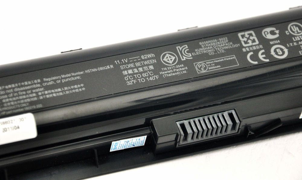 REPLACEMENT HP LU06 6-CELL 5600MAH (62WH) HSTNN-LB0Q 586021-001 LAPTOP BATTERY