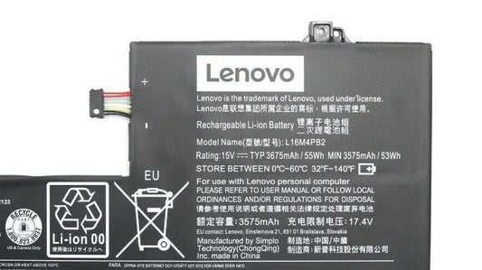 Lenovo L16M4PB2 Original Laptop Battery for 4ICP5/55/90 5B10M55952 Air 14 Pro V720-14 80Y10008AU IdeaPad 720S14IKBR(81BD)Series
