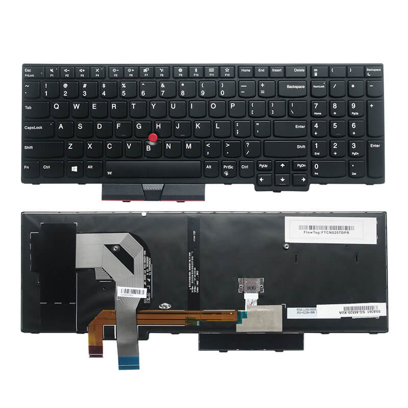 Lenovo ThinkPad T570 SN20M07960 P52S US Layout Laptop Keyboard with Backlight and Pointer