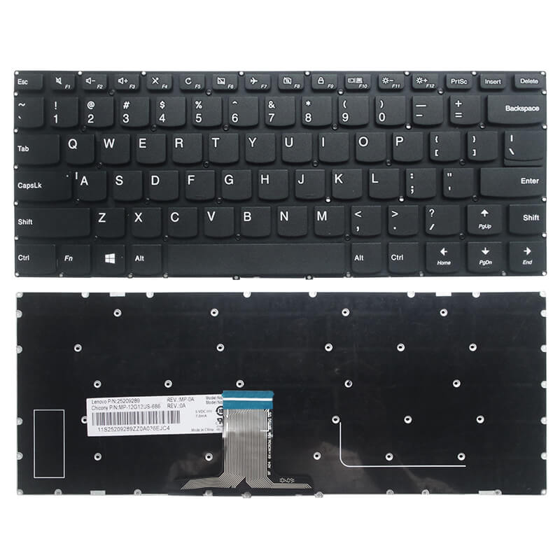Lenovo IdeaPad 310S-14 SN20K82264 510S-14IKB US Layout Laptop Keyboard