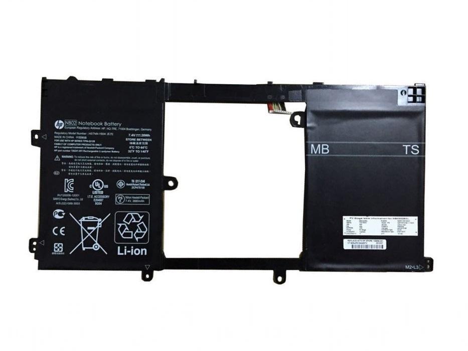 HP NB02 Original Laptop Battery For HSTNN-DB5K TPN-Q128 726241-2C1 PAVILION 11-H110TU X2 PAVILION 11-H015TU X2 Pavilion 11.6 X2