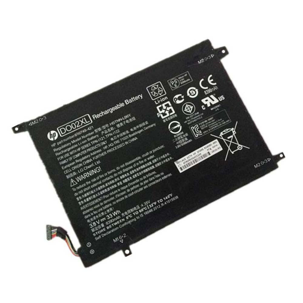 HP DO02XL Original Laptop Battery for TPN-I121 HSTNN-LB6Y 810985-005 Pavilion X2 10-N002NP X2 10-N003NF X2 10-N004NA Pavilion X2 10-N203NA X2 10-N203NB X2 10-N227NZ Series