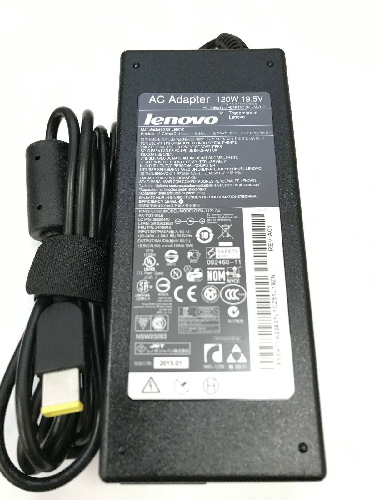 Lenovo 19.5V 6.15A 120W USB Original Laptop Adapter