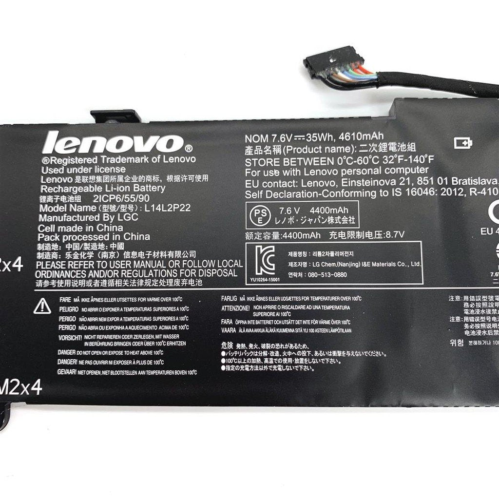LENOVO L14L2P22 Laptop Battery for L14M2P24 35042347 5B10H13092 L14S2P22 E31-70(80KC003EGE) U30-80A U3170A U41-70 IdeaPad 100-14IBY