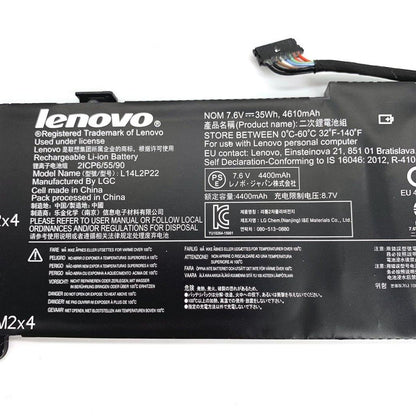 LENOVO L14L2P22 Laptop Battery for L14M2P24 35042347 5B10H13092 L14S2P22 E31-70(80KC003EGE) U30-80A U3170A U41-70 IdeaPad 100-14IBY