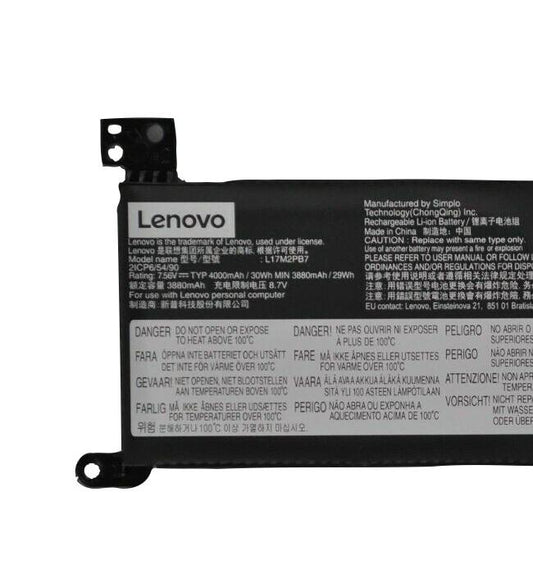 LENOVO L17M2PB7 Original Laptop Battery for SB10W67391 5B10Q71253 IdeaPad 314IIL05 2ICP6/55/90 IdeaPad 111ADA05 V14 ARE 82DQ0003ID