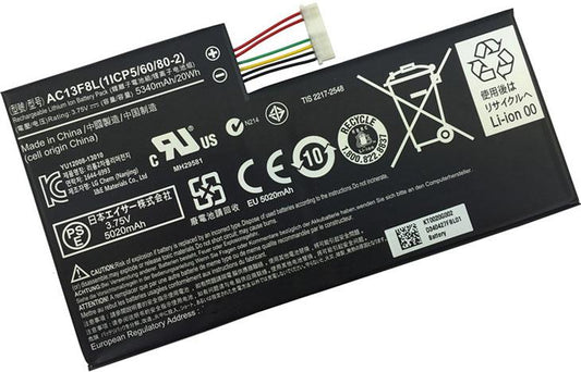 Acer AC13F3L Laptop battery for 1ICP5/60/802 Acer Iconia W4-820-2668 A1-810 W4-820P  W4-820 Iconia Tab A1A810