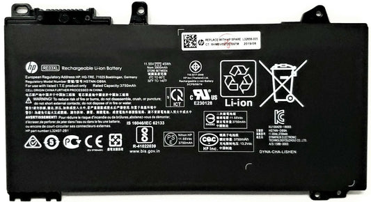 New HP Original RE03XL Laptop Battery for HSTNN-DB9A L32656-002 ProBook 445 G6 L32407-AC2 ZHAN 66 Pro 14 G3 Series