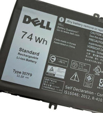 Dell 357F9 74Wh 6Cell Laptop Battery for Dell Inspiron 15 7566 5577 71JF4 P57F002 00GFJ6 Inspiron 7557 7559 15 7000 15-7567-D1545B