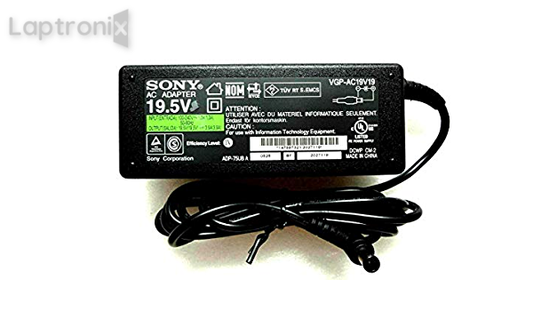 SONY 19.5V 3.9A (6.5mm*4.4mm) 75W Compatible Laptop AC Charger for Sony Model Vaio VGN-CR Series
