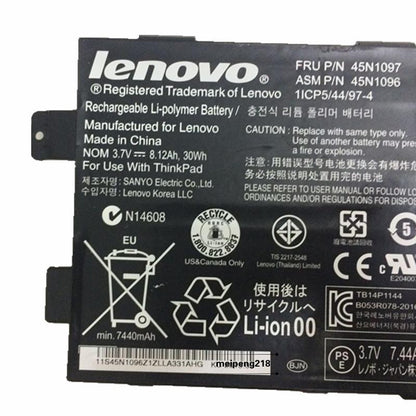LENOVO Original 45N1096 45N1097 Laptop Battery for 1ICP5/44/97-4 Lenovo ThinkPad Tablet 2 Tablett 2 3679-25G