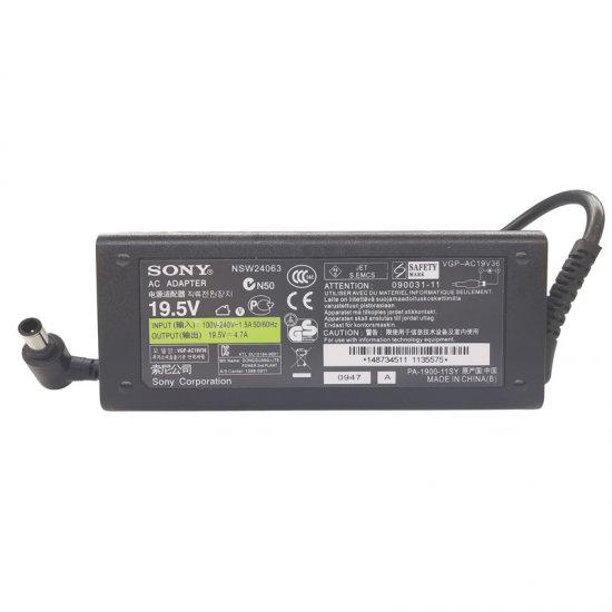 Sony 19.5V 4.7A 92W (6.5mm*4.4mm) Original Laptop Charger For PA-1900-11SY, PCGA-AC19V, PCGA-AC19V1