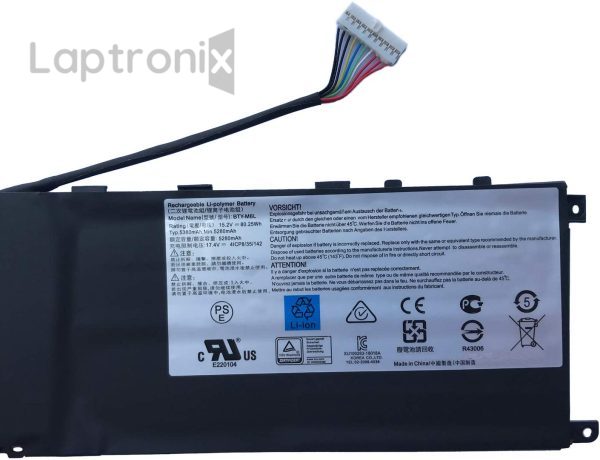 MSI BTY-M6L Laptop Battery for MSI 8RF 8RB PS63 PS63 8RC GS65 PS42 MS-16Q3 Creator 8SD246ES A10SE209NL