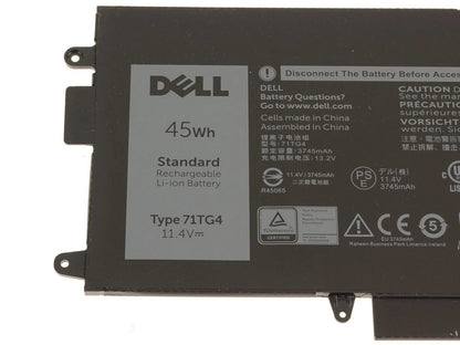 New Original DELL 71TG4 Laptop Battery for Latitude 7390 Latitude 12 5289 2 IN 1 0725KY 0CFX97 0N18GG 2ICP4/58/90-2