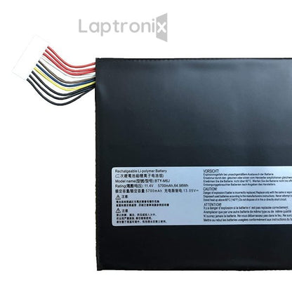 MSI BTY-M6J Laptop Battery for MSI Stealth GS73VR 6RF016CN BTY-U6J GS63VR BP16K131/5700 MS17B7 Bravo 17 A4DDR068DE GS63(MS16K2)