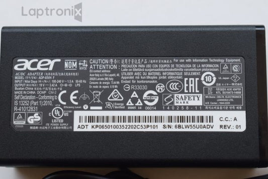 Acer 19V 3.42A 65w (5.5mm*1.7mm) Laptop Adapter For Acer Aspire 5755 5755G 5650 A065R094L A11-065N1A