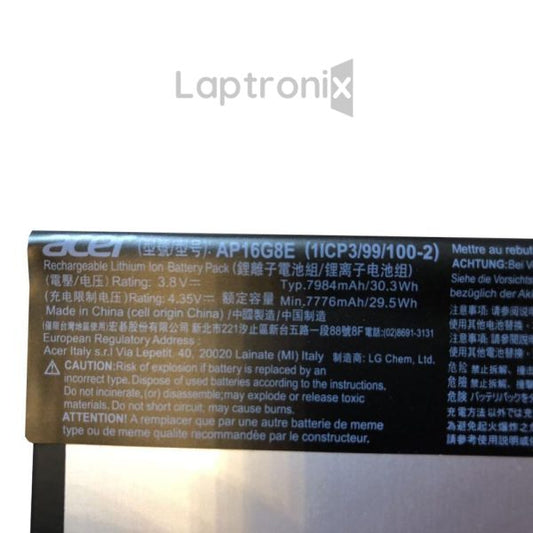 Acer AP16G8E Laptop Battery for Switch One 10 SW101111CY 1ICP3/99/100-2