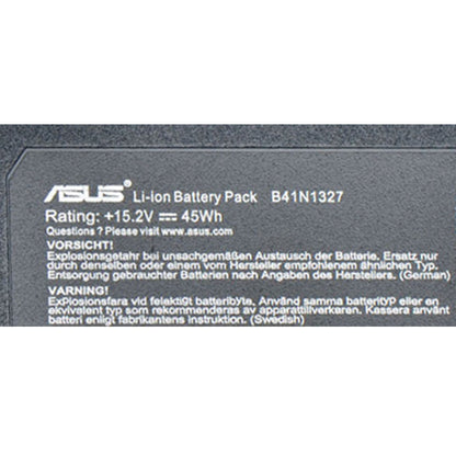 Asus B41N1327  Laptop Battery for 0B200-00790000 4ICP10/38/64 Pro B551 B551LGB551LA-1A B551LA-CN018G B551LA-CN026G Pro B551LG-CN009G Pro B551L B551LA