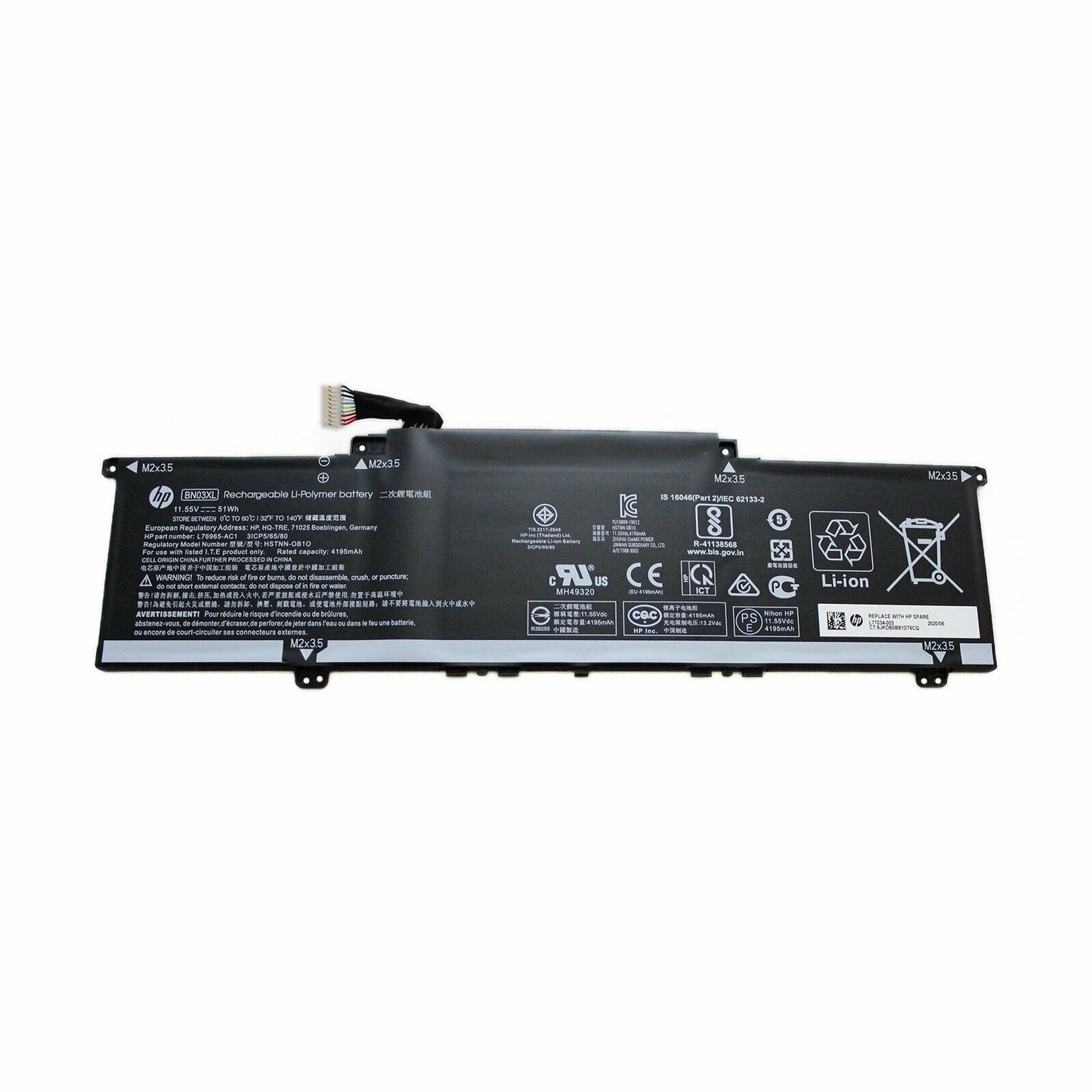 New HP BN03XL Laptop Battery for HSTNN-DB9N L77034-005 L76965-271 HP Envy x360 13 Notebook X360 13-AY0102AU 15-EE0503NA ED0001NP