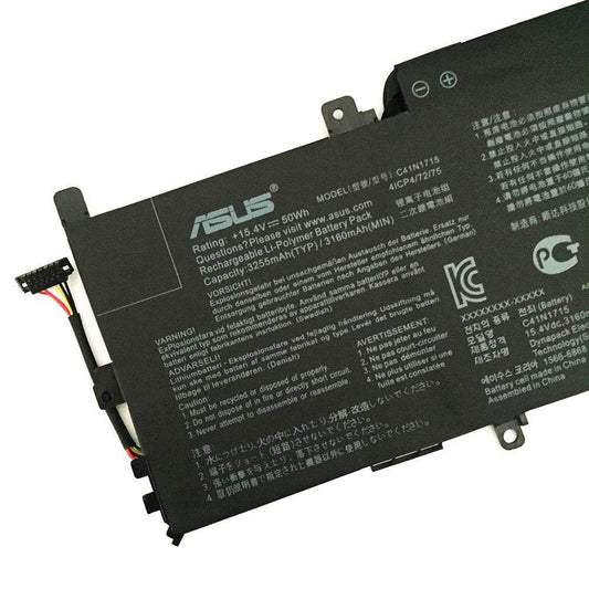 ASUS C41N1715  Laptop Battery for 0B200-02760000 4ICP4/72/75 UX331UAL-1D Zenbook UX331UN-EG080T ZenBook UX331UA-DS71 13 UX331UA UX331UAL-EG021TS