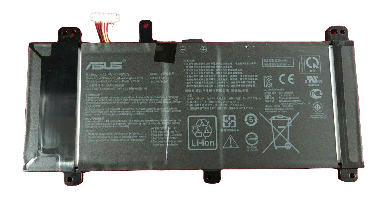 ASUS C41N1731 Laptop Battery for Asus G731GUG731GVm ROG GL704 Strix G G531GU-AL001T Strix G15 G512LV