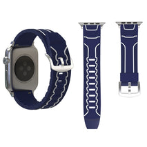 For Apple Watch Series 3 & 2 & 1 42mm Fashion Electrocardiogram Pattern Silicone Watch Band, 42mm