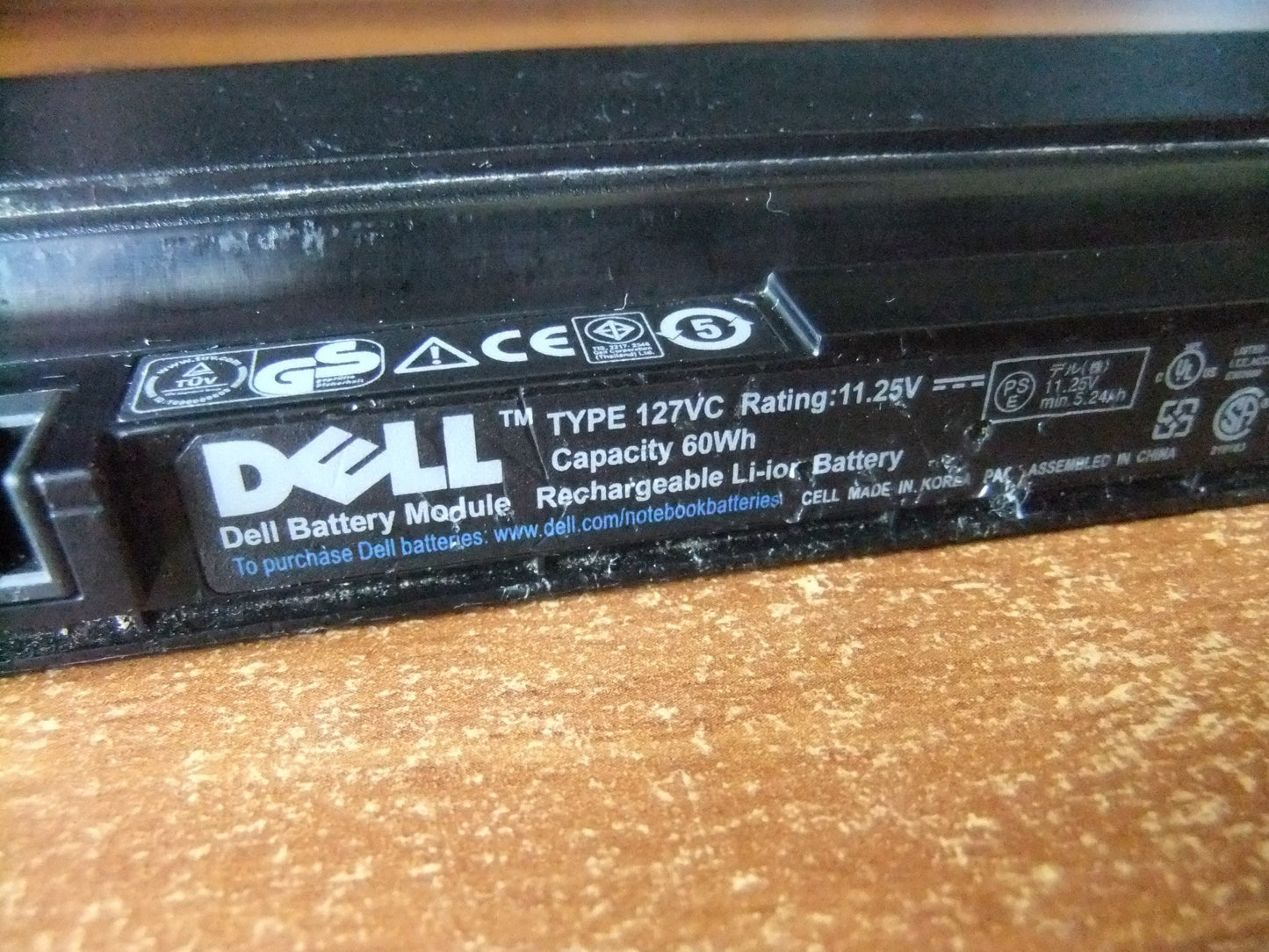 DELL 127VC Laptop Battery for 312-1015 6DN3N 9RDF4 DVVV7 HNCRV KRJVC XN0H6 XVK54 Inspiron 1470 1470n 14z(1470) 1570 1570n