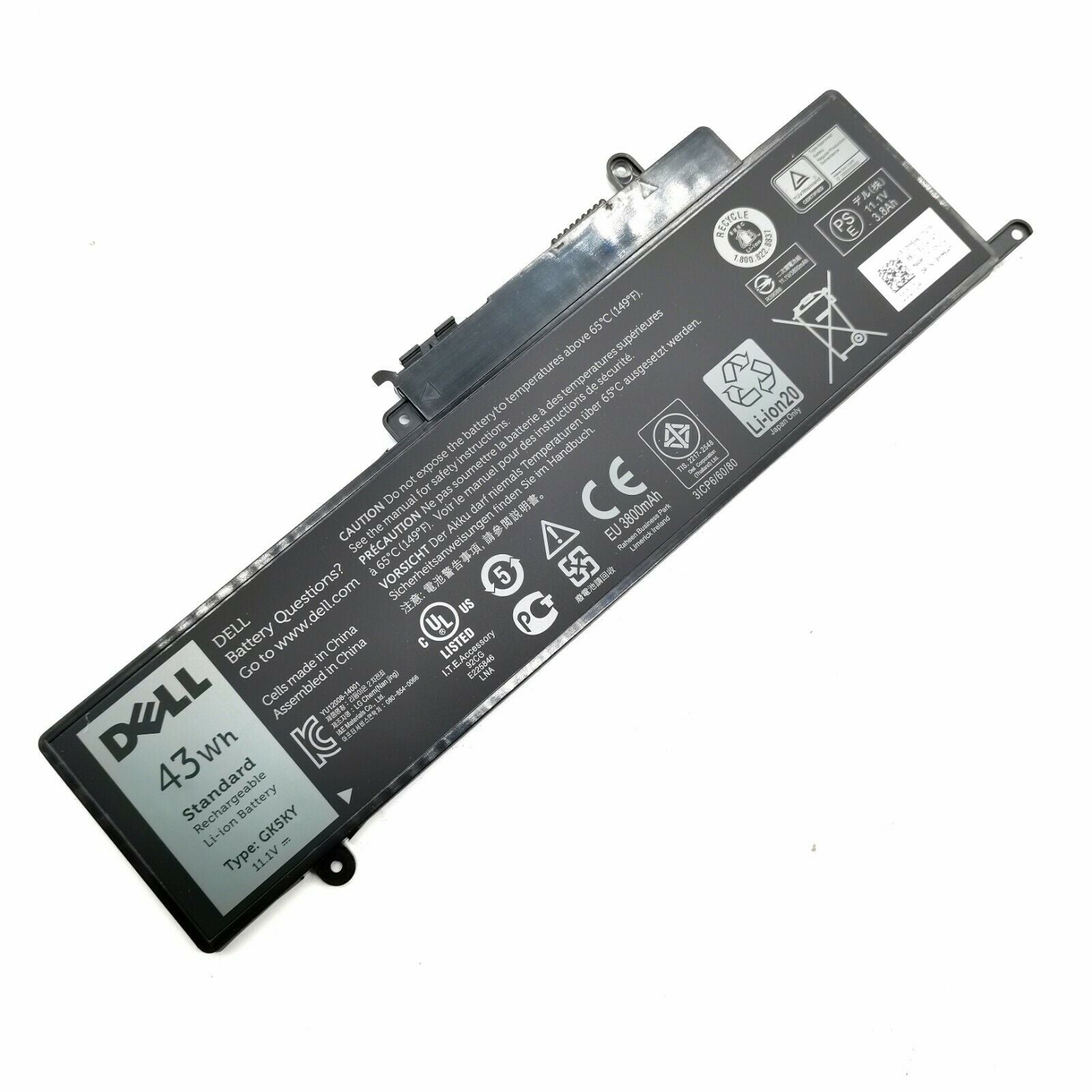 Dell GK5KY 04K8YH Laptop Battery