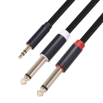 3683 3.5mm Male to Dual 6.35mm Male Audio Cable, 1m, 2m, 3m