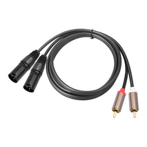 2 RCA Male to 2 XLR Male Audio Balance Cable, 1.5m, 3m