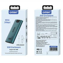 Onten UCA321 5Gbps M.2 M-key NGFF SSD Enclosure, Onten UCA321