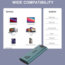 Onten UCA322+ 10Gbps M.2 M-key NVMe NGFF SSD Enclosure, Onten UCA322+