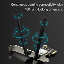 EDUP EP-9617ES 900Mbps WiFi 6 Bluetooth 5.4 Dual-Band 2.4G / 5G PCI-E Wireless WiFi Adapter, EP-9617ES
