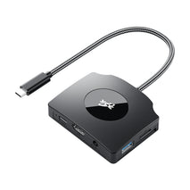 YCE-Z70A Type-C to PD 3.0, USB 3.0x2 + SD/TF, 3.5mm and HD1.4 Docking Station Video Capture Card