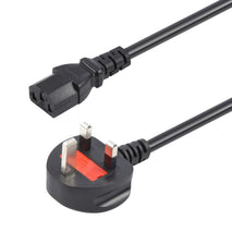 Big UK Plug Computer PC Power Cord 3 Pin Cable 0.5 Square, 1.5m, 1.8m