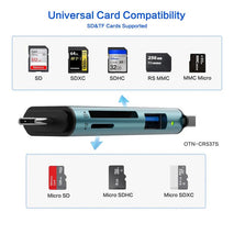 Onten OTN-CR537S 5 in 1 Type-C to USB with Micro SD/TF Card Reader, OTN-CR537S