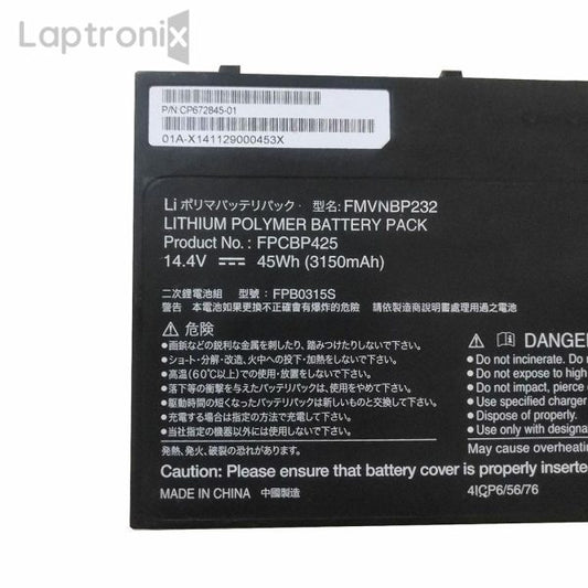 FUJITSU Original FMVNBP232 FPCBP425 Laptop Battery for 34055117 38046571 4ICP6/56/76 LifeBook T904	LifeBook T904(VFY T9040MXA11DE) LifeBook T904(VFY T9040MXE11NL) LifeBook U745(VFY U7450MP5ABDE)