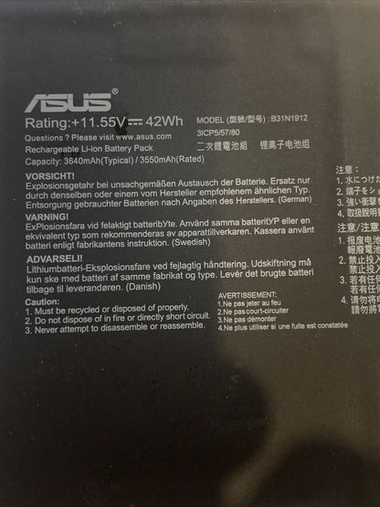 Asus B31N1912 Laptop Battery for Asus E410MA VivoBook E510MA VivoBook 14 E410MA-EK026TS series notebook