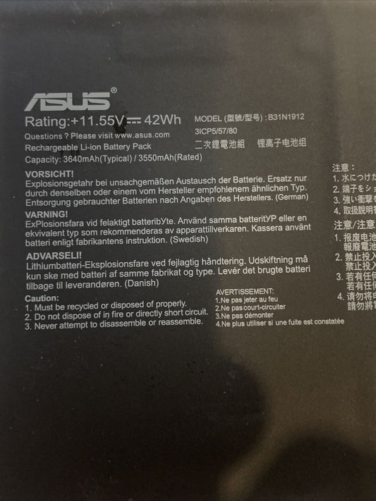 Asus B31N1912 Laptop Battery for Asus E410MA VivoBook E510MA VivoBook 14 E410MA-EK026TS series notebook