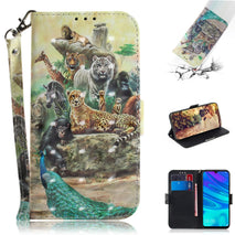 3D Colored Drawing Animals Pattern Horizontal Flip Leather Case for Huawei P Smart+ 2019 / Enjoy 9s / Honor 10i / Honor 20i / Honor 20 Lite, with Holder & Card Slots & Wallet, For Huawei P Smart+ 2019