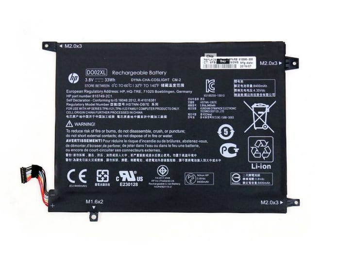 HP DO02XL Original Laptop Battery for 810749-421 HSTNN-LB6Y TPN-I121 PAVILION X2 10-N200NG x2 210 G1 Pavilion X2 10-N002NA Pavilion X2 10-N005TU X2 210 G1(T6T52PA)