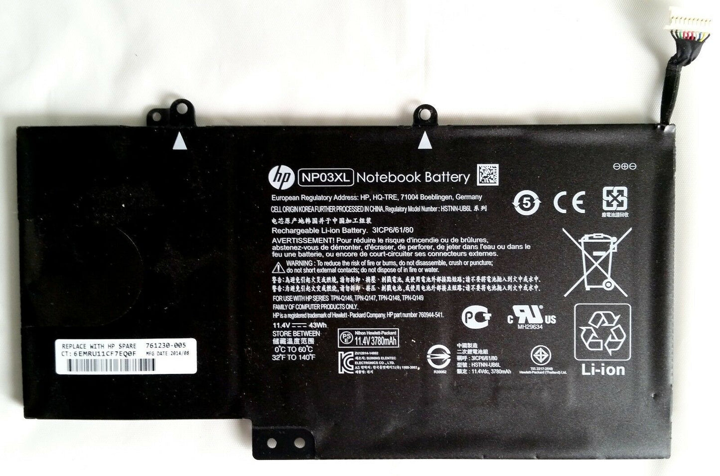 HP NP03XL Laptop Battery

