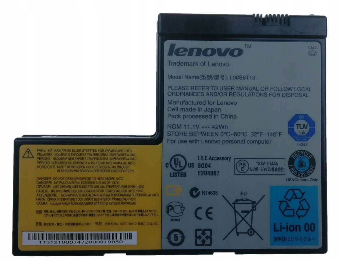 Lenovo L08S6T13 Original Laptop Battery for IBM Y650 Y650A  Lenovo Ideapad Y650 4185 Series