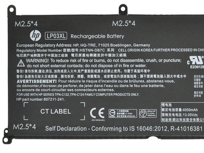 HP LP03XL Laptop Battery for 804072-541 TPN-C121 HSTNN-UB6R Envy 15-AE106NF 15-AE132TX  Envy 15-AE008NI Envy 15-ae065na
