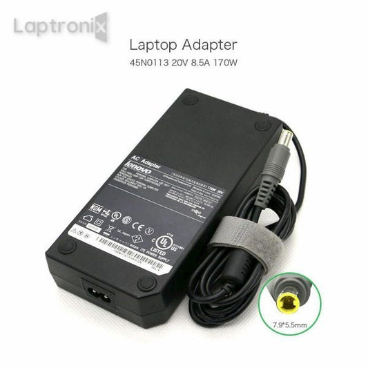 Lenovo 20V 8.5A 170W  (7.9mm*5.5mm) Original Laptop Charger For 45N0113 45N0354 W520, W530, W700, W701
