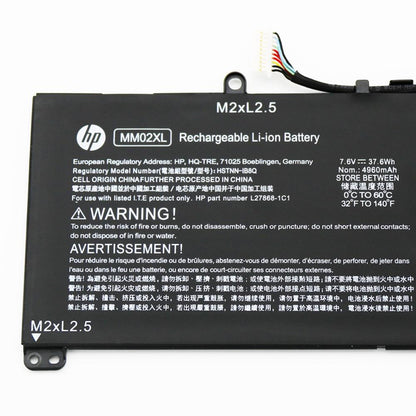 New HP MM02XL Original laptop battery for 2ICP4-75/121 HSTNN-DB8U L27868-1C2 Pavilion 13-AN0000NIA 13-AN0000NV 13-AN0000NW