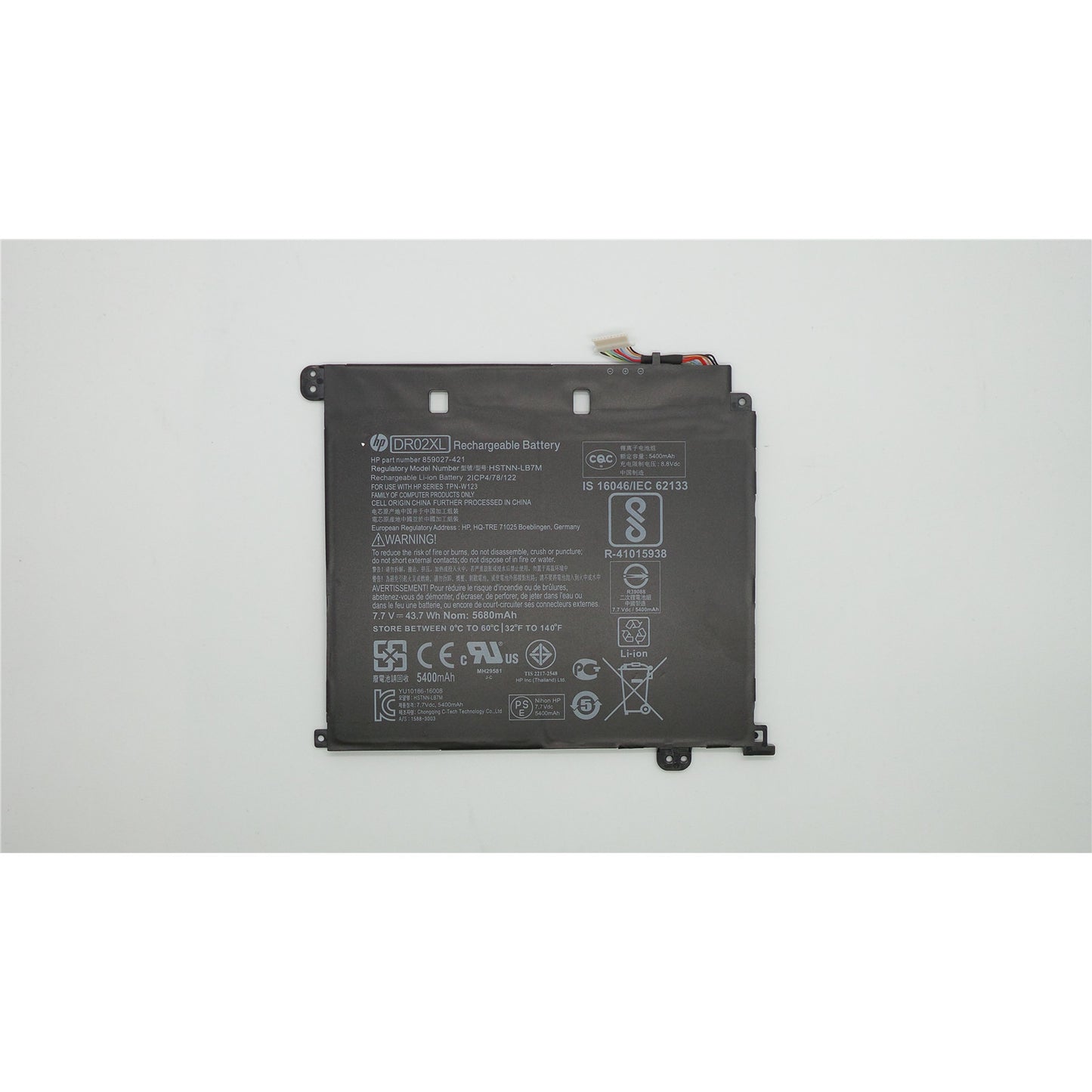 HP Original DR02XL Battery for HSTNN-LB7M 859027-1C1 HP Chromebook 11V012NR Chromebook 11-V002DX Chromebook 11-V025WM Chromebook 11 G5 Chromebook 11-V011DX Series
